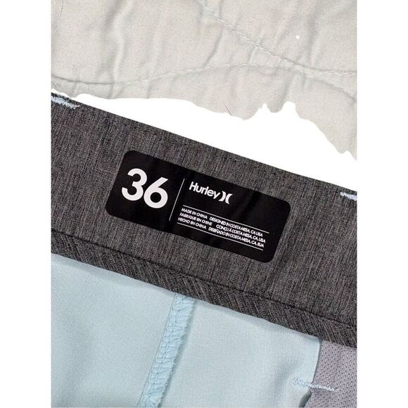 Hurley Phantom light aqua performance shorts - 36 - Picture 3 of 7